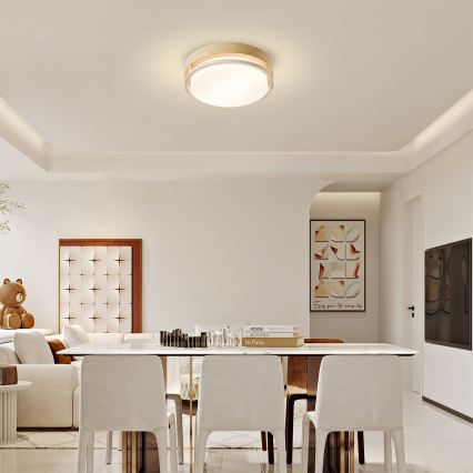 Brilagi - ORINO Ceiling Light 2xE27/40W/230V Ø 27 cm Wood Decor/Oak