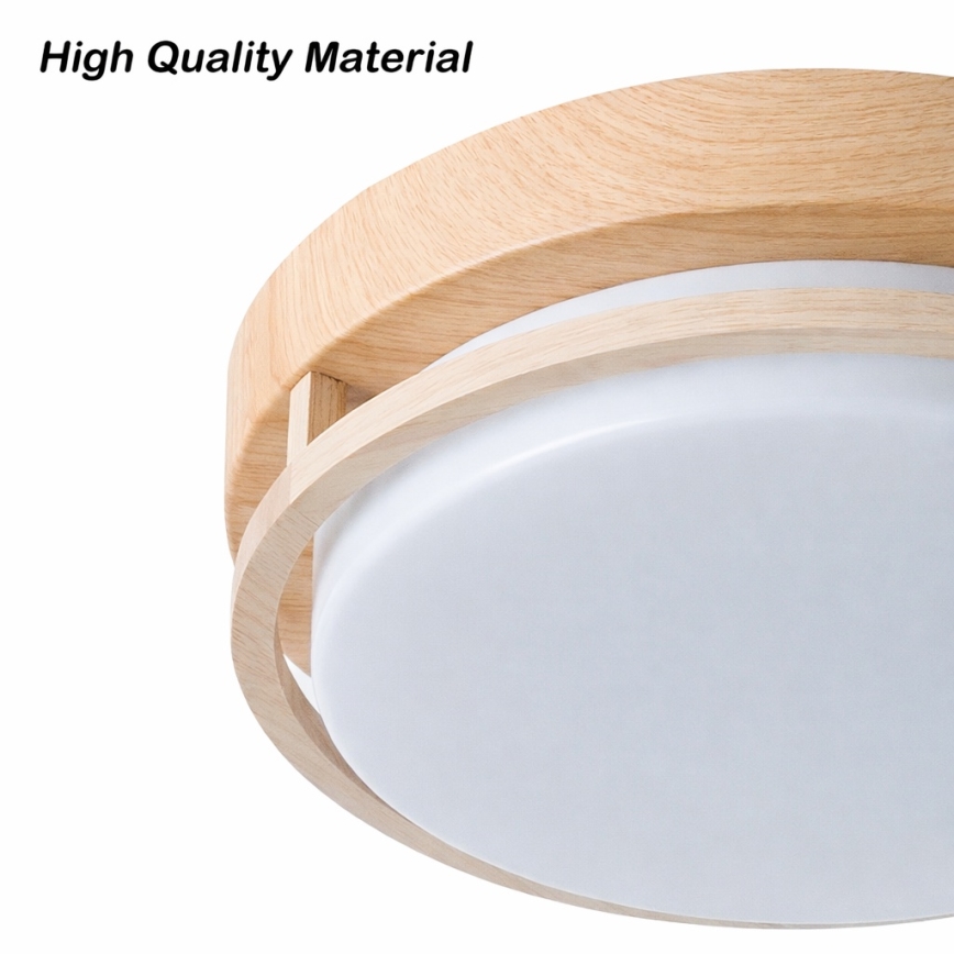 Brilagi - ORINO Ceiling Light 2xE27/40W/230V Ø 27 cm Wood Decor/Oak