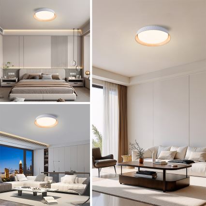 Brilagi - Dimmable LED Ceiling Light ORINO LED/54W/230V 3000-6000K White Ø 43 cm + Remote Control