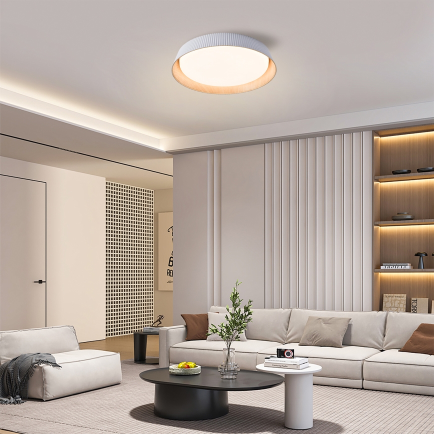 Brilagi - Dimmable LED Ceiling Light ORINO LED/54W/230V 3000-6000K White Ø 43 cm + Remote Control