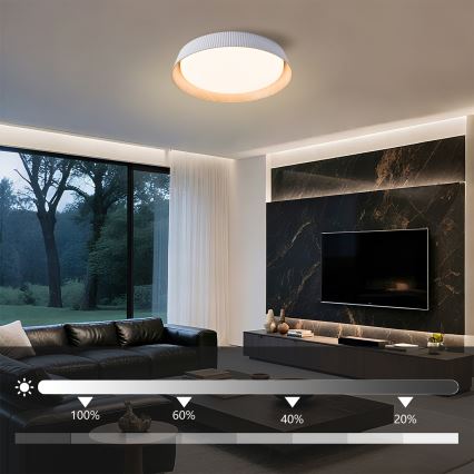 Brilagi - Dimmable LED Ceiling Light ORINO LED/54W/230V 3000-6000K White Ø 43 cm + Remote Control