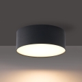 BRILAGI - Outdoor ceiling light FORIS LED/14W/230V Ø 12 cm black IP44