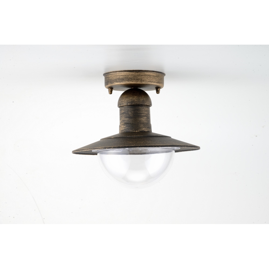 Brilagi - Outdoor Ceiling Light MOLDE 1xE27/60W IP44 Bronze with Patina