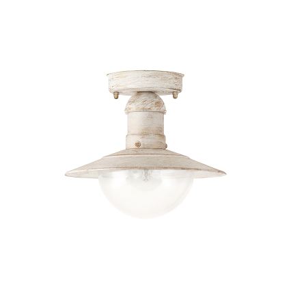 Brilagi - Outdoor ceiling light MOLDE 1xE27/60W IP44 white/patina