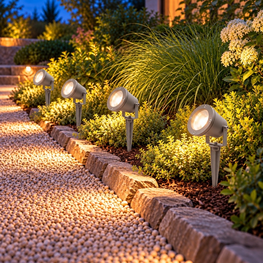 BRILAGI - Outdoor lamp TERRA 1xGU10/50W/230V IP65 grey