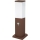 Brilagi - Outdoor Lamp with Sensor, 1xE27/15W/230V, 40 cm, IP44, Brown