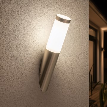 BRILAGI - Outdoor wall lamp ELIA 1xE27/20W/230V IP44 matte chrome