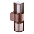 BRILAGI - Outdoor wall light ARMOR 2xGU10/35W/230V IP44 brown