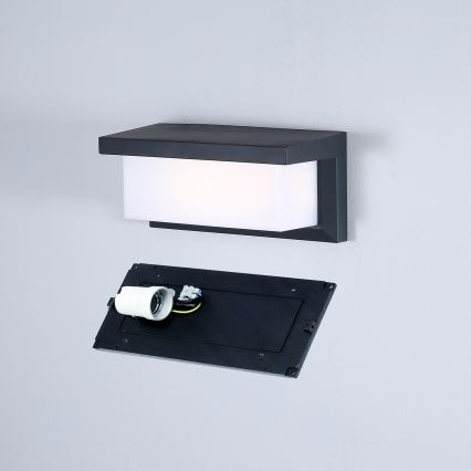 Brilagi - Outdoor wall light BRICKY 1xE27/60W/230V anthracite IP54