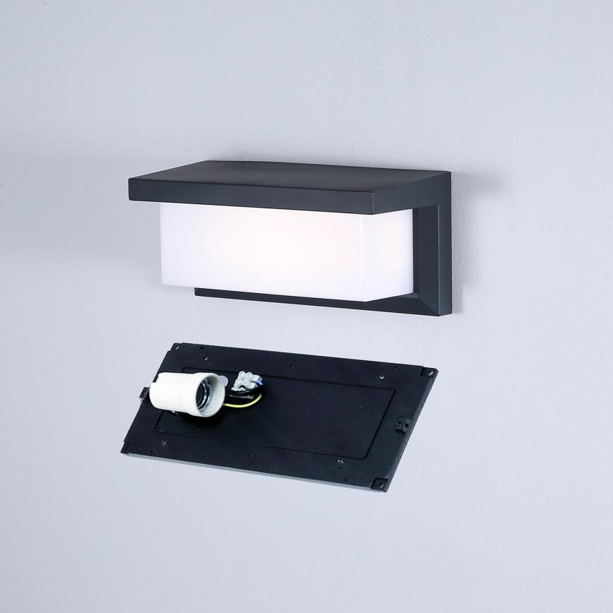 Brilagi - Outdoor wall light BRICKY 1xE27/60W/230V anthracite IP54
