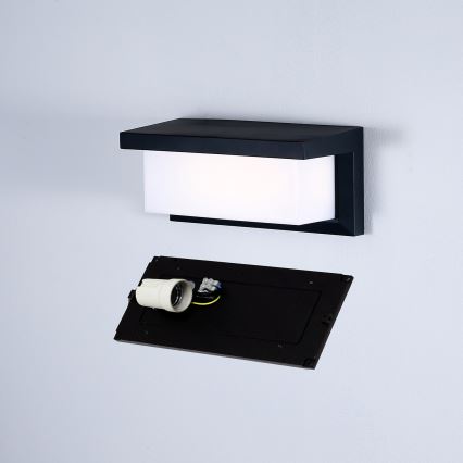 Brilagi - Outdoor wall light BRICKY 1xE27/60W/230V black IP54