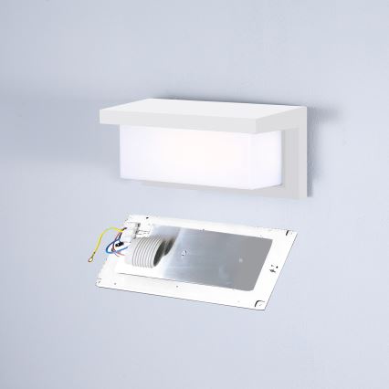 Brilagi - Outdoor wall light BRICKY 1xE27/60W/230V white IP54