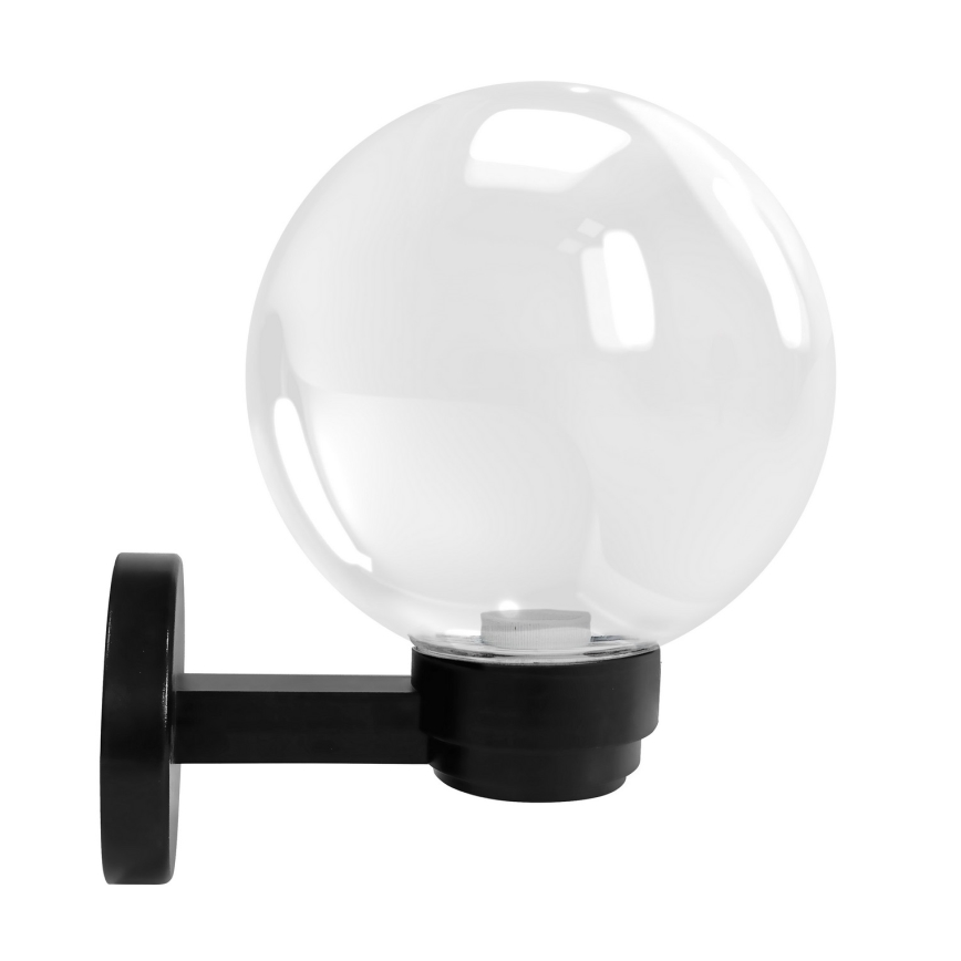 Brilagi - Outdoor wall light HARBOR 1xE27/40W/230V IP33 black/clear