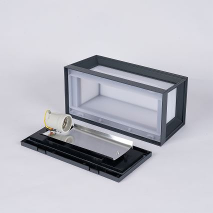 Brilagi - Outdoor Wall Light PARKER 1xE27/60W/230V Anthracite IP44