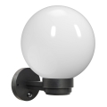 Brilagi - Outdoor wall light with motion sensor HARBOR 1xE27/40W/230V IP33 anthracite/white