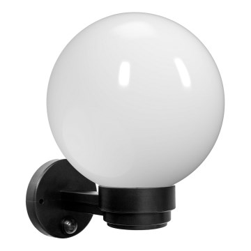 Brilagi - Outdoor wall light with motion sensor HARBOR 1xE27/40W/230V IP33 black/white