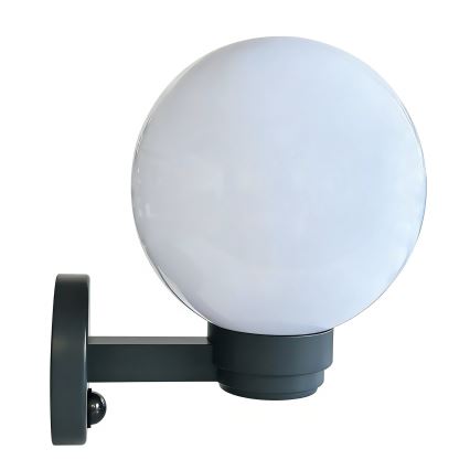 Brilagi - HARBOR Outdoor Wall Light with Motion Sensor 1xE27/40W/230V IP33 Anthracite/White