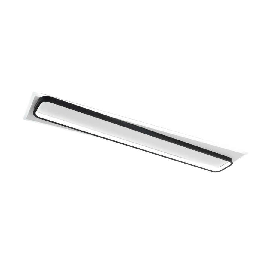 Brilagi - OUTLINE Dimmable LED Ceiling Light LED/90W/230V 3000-6000K 18x100 cm white/black + remote control