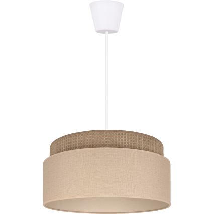 Brilagi - PADOVA Cable Pendant Light 1xE27/60W/230V Ø 40 cm Beige