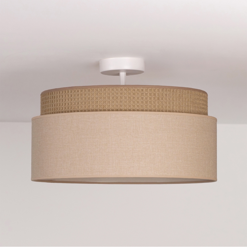 Brilagi - PADOVA flush-mount ceiling light 1xE27/60W/230V Ø 40 cm beige