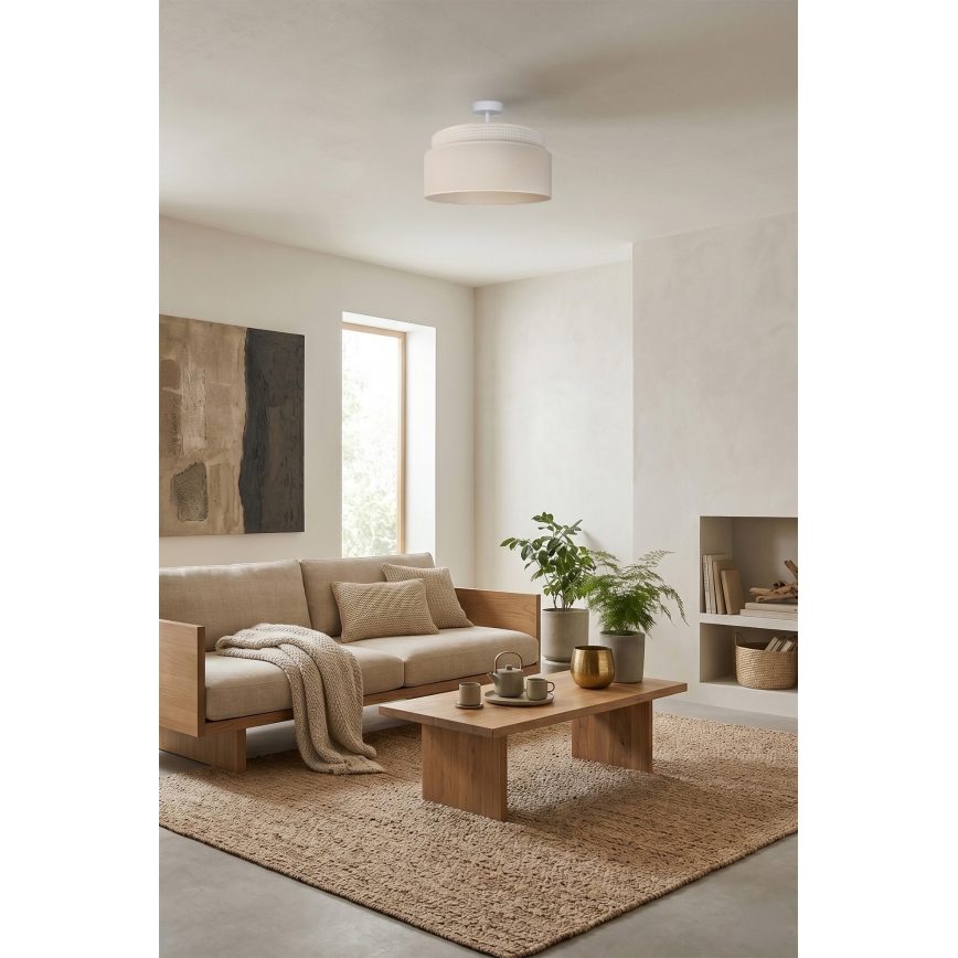 Brilagi - PADOVA Flush-mounted ceiling light 1xE27/60W/230V Ø 40 cm cream