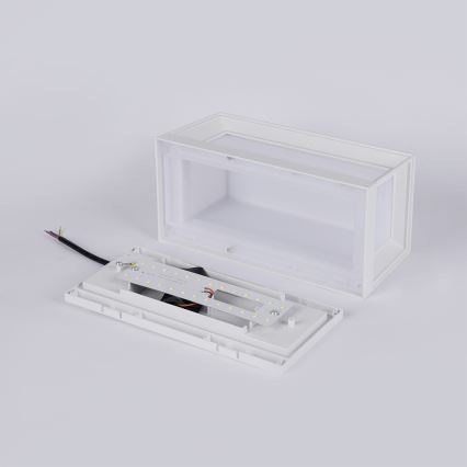 Brilagi - PARKER LED/12W/230V Outdoor Wall Light White IP44