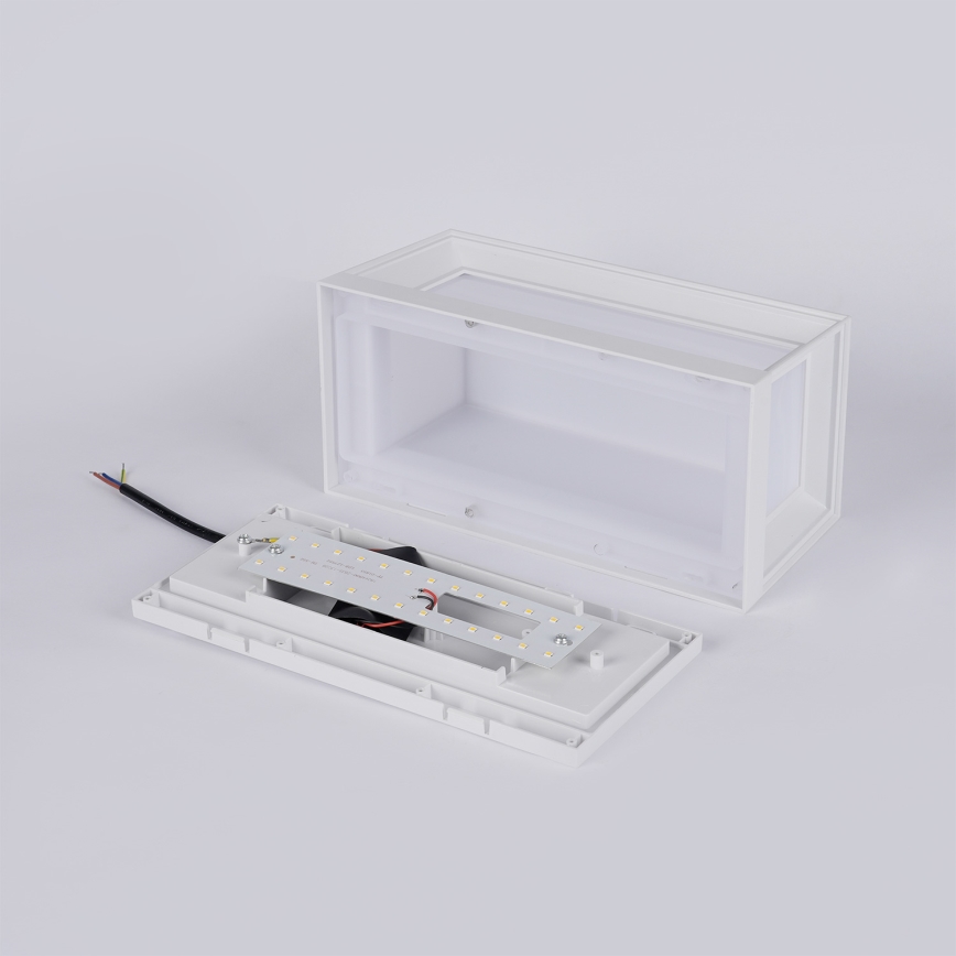 Brilagi - PARKER LED/12W/230V Outdoor Wall Light White IP44