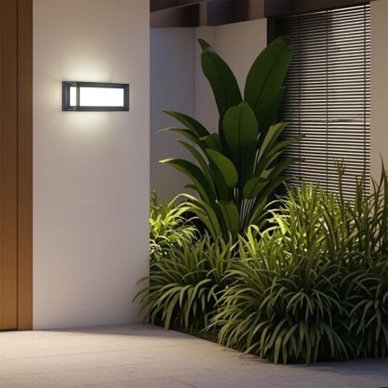 Brilagi - PARKER LED Outdoor Wall Light 12W/230V 3000/4500/6000K anthracite IP44