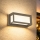 Brilagi - PARKER LED Outdoor Wall Light with Sensor, 12W/230V, Grey, IP44