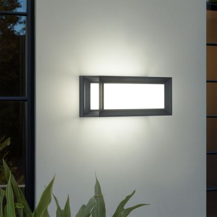 Brilagi - LED Outdoor Wall Light with Sensor PARKER LED/12W/230V Anthracite IP44