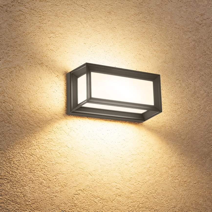 Brilagi - LED Outdoor Wall Light with Sensor PARKER LED/12W/230V Anthracite IP44