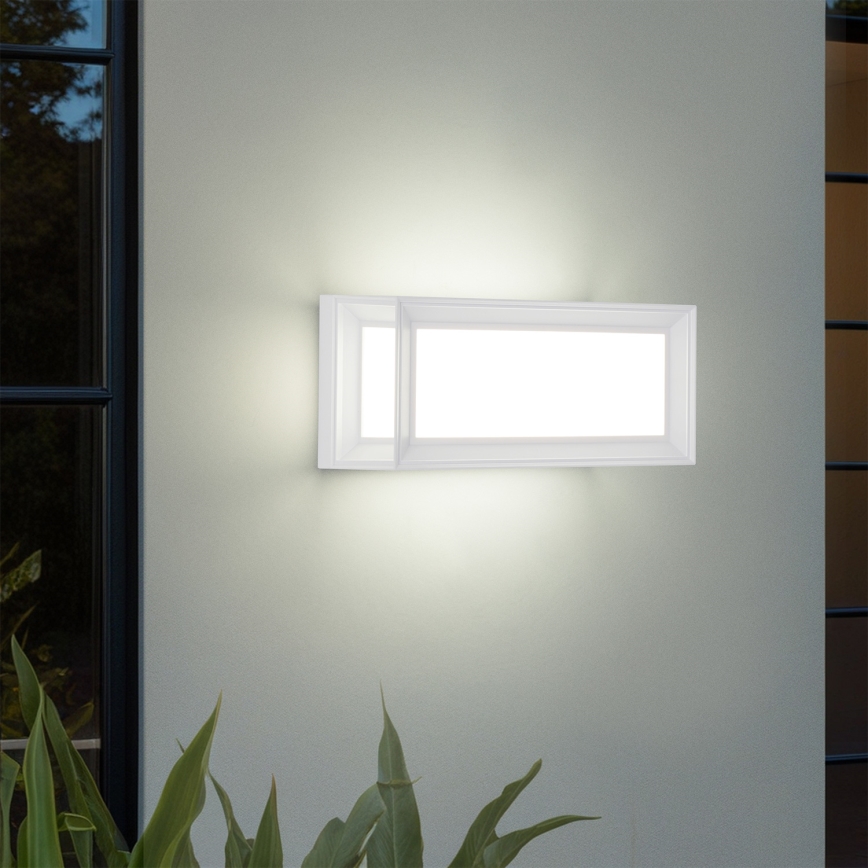 Brilagi - PARKER LED Outdoor Wall Light with Sensor, 12W/230V, White, IP44