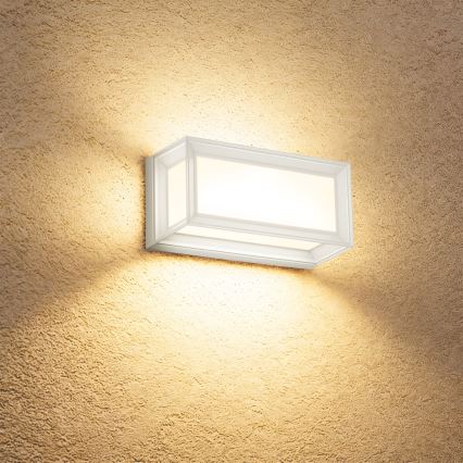 Brilagi - PARKER LED Outdoor Wall Light with Sensor, 12W/230V, White, IP44