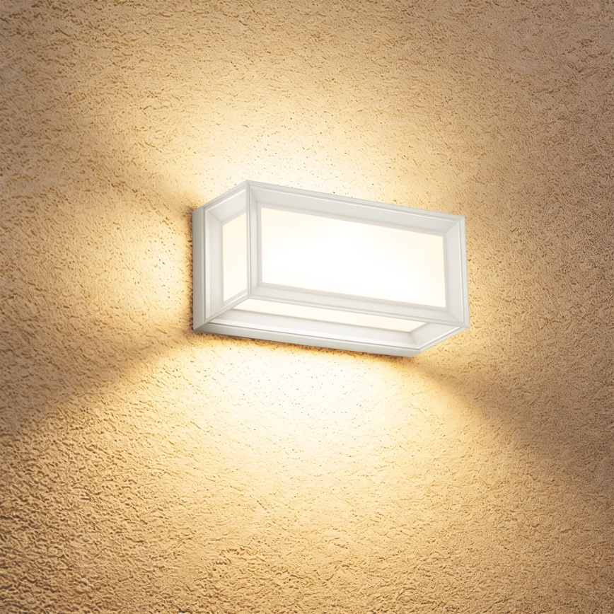 Brilagi - PARKER LED Outdoor Wall Light with Sensor, 12W/230V, White, IP44