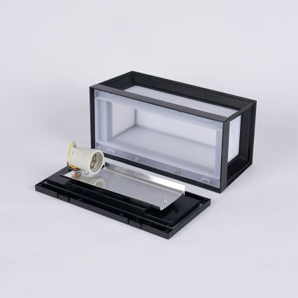 Brilagi - PARKER Outdoor Wall Light 1xE27/60W/230V Black IP44