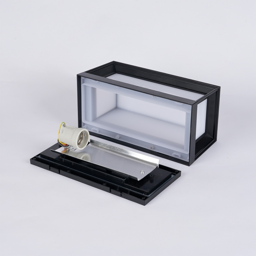 Brilagi - PARKER Outdoor Wall Light 1xE27/60W/230V Black IP44