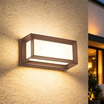 Brilagi - PARKER Outdoor Wall Light 1xE27/60W/230V Brown IP44