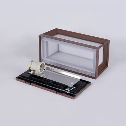 Brilagi - PARKER Outdoor Wall Light 1xE27/60W/230V Brown IP44