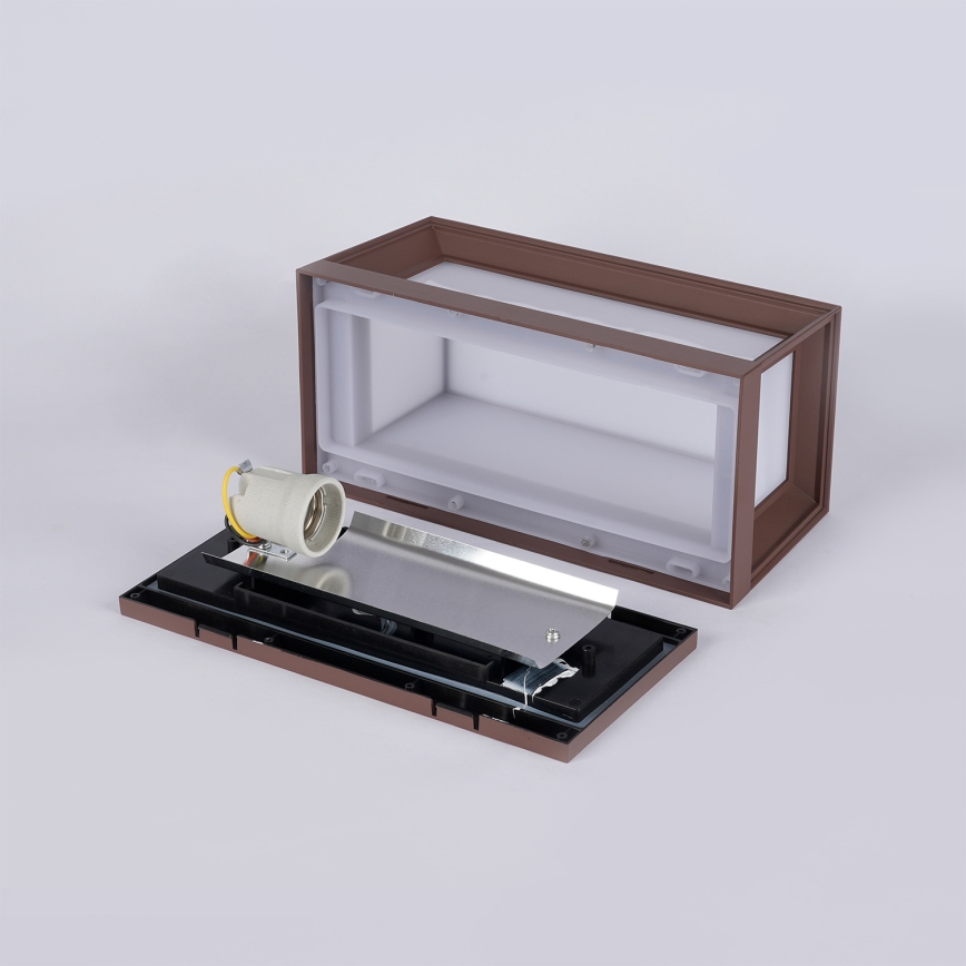 Brilagi - PARKER Outdoor Wall Light 1xE27/60W/230V Brown IP44