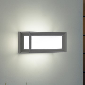 Brilagi - PARKER Outdoor Wall Light 1xE27/60W/230V Grey IP44