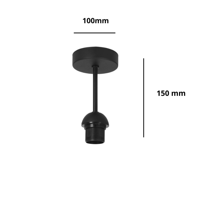 Brilagi - PARTY Flush-mount ceiling light 1xE27/60W/230V Ø 10 cm, black