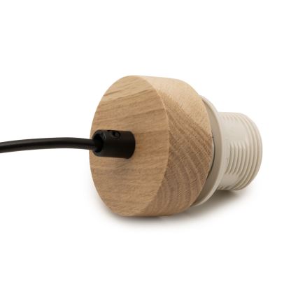 Brilagi - PARTY Power Cable 1x E27/60W/230V, Ø 10 cm, Oak