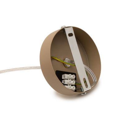 Brilagi - PARTY power cord 1xE27/60W/230V, Ø 10 cm, beige