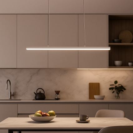 BRILAGI - PAXIS Cable-Suspended LED Pendant Light, 30W, 230V, 120 cm, White