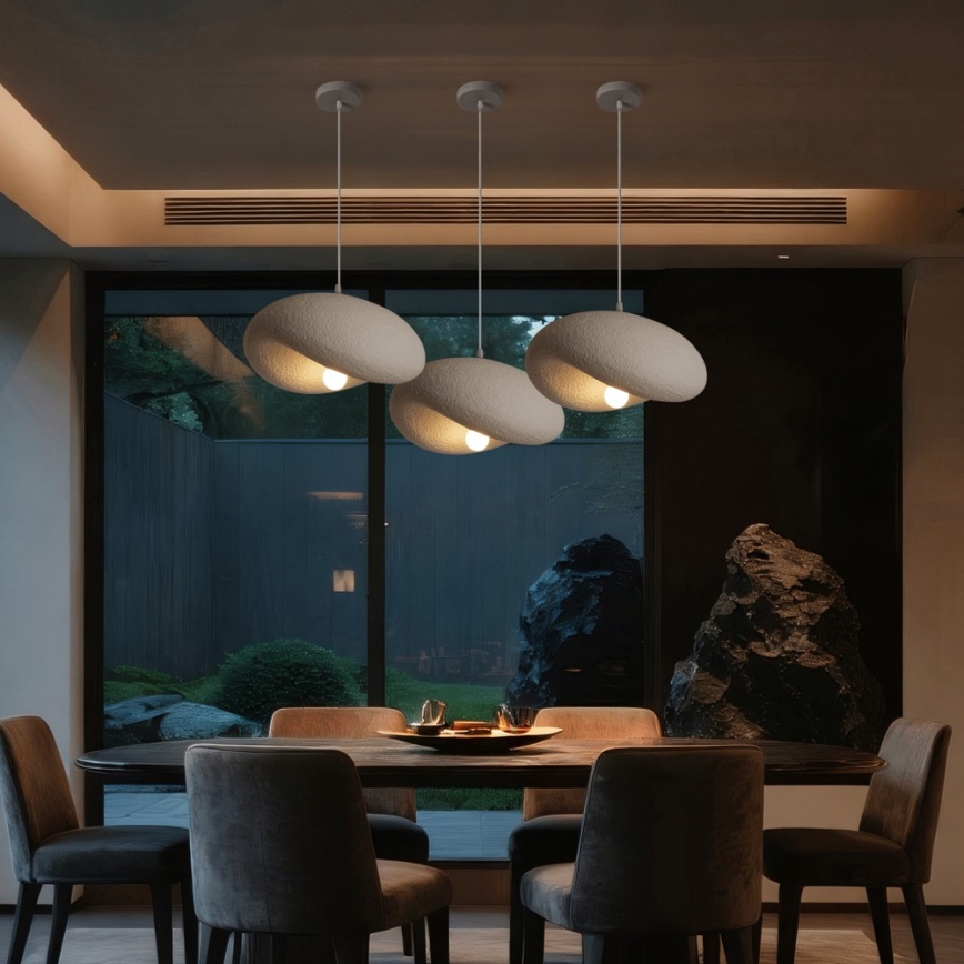 BRILAGI - Pendant lamp on cable WABI SABI 1xE27/60W/230V Ø 40 cm white