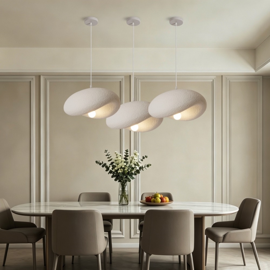 BRILAGI - Pendant lamp on cable WABI SABI 1xE27/60W/230V Ø 40 cm white