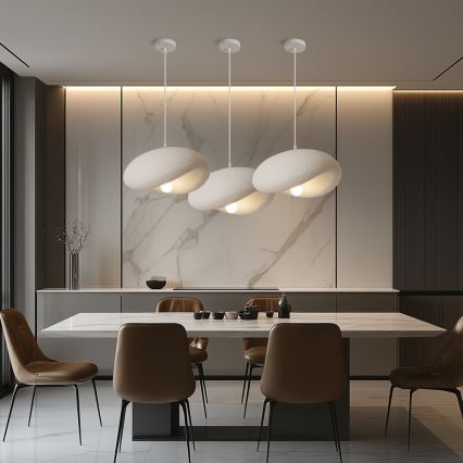 BRILAGI - Pendant lamp on cable WABI SABI 1xE27/60W/230V Ø 40 cm white