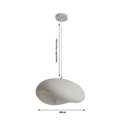 BRILAGI - Pendant lamp on cable WABI SABI 1xE27/60W/230V Ø 40 cm white