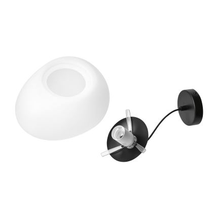 BRILAGI - Pendant light on cable PEBBLES 1xE27/40W/230V Ø 30 cm black
