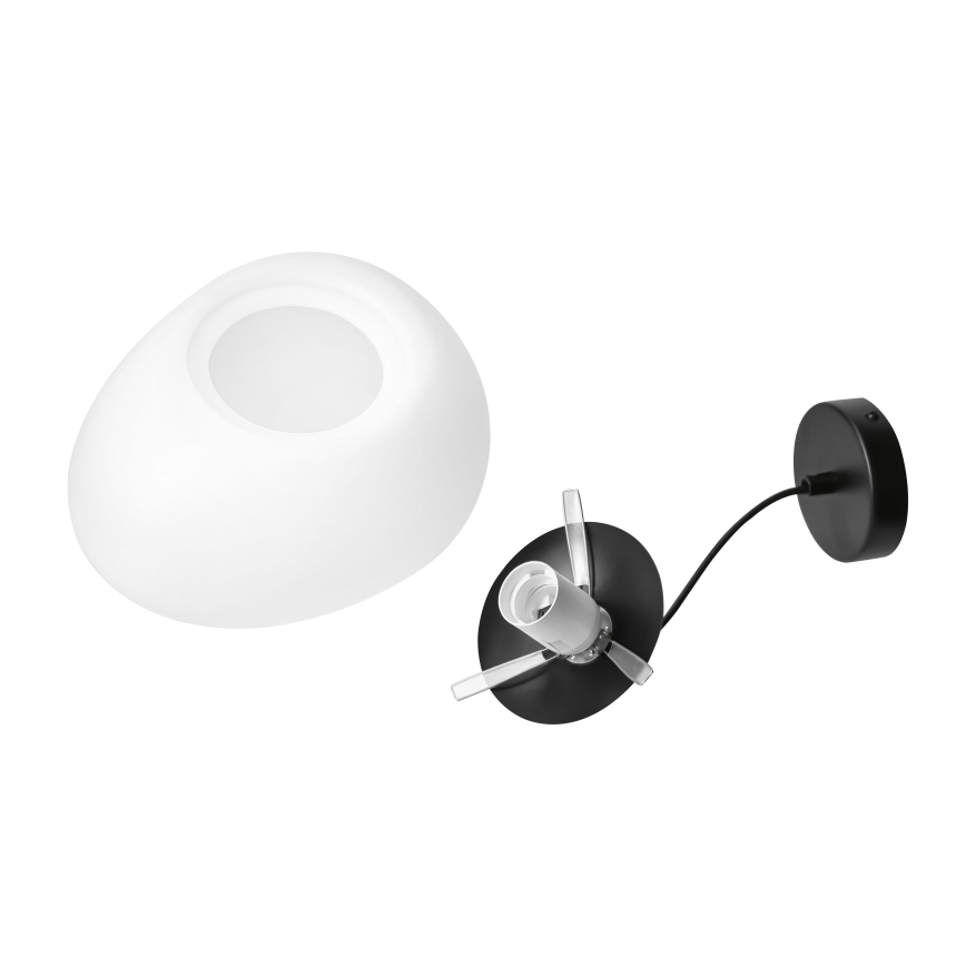 BRILAGI - Pendant light on cable PEBBLES 1xE27/40W/230V Ø 30 cm black